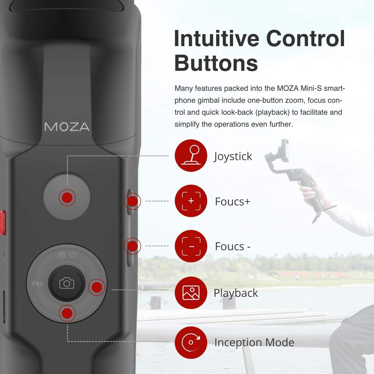 MOZA Mini-S Essential | Extremely Foldable Smartphone Gimbal MOZA Mini-S Essential | Extremely Foldable Smartphone Gimbal